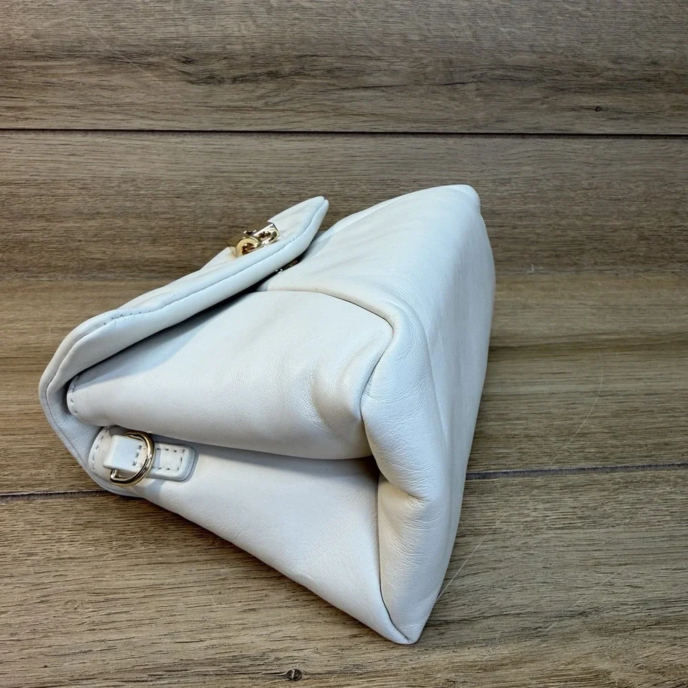 Ted Baker Poppy Small Satchel Crossbody - Cream with Gold Hardware NWT